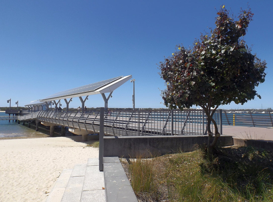 Southport Pier over the Gold Coast Broadwater | Pets Juicy in Miami