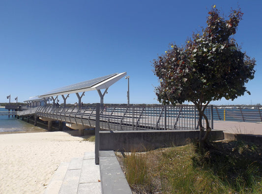 Southport Pier over the Gold Coast Broadwater | Pets Juicy in Miami