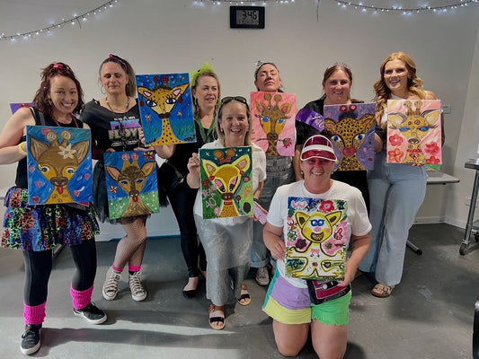 Paint Juicy Paint and Sip Party